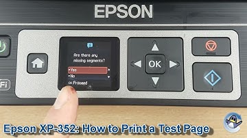 Epson Expression Home XP-352: How to Print a Nozzle Check Test Page