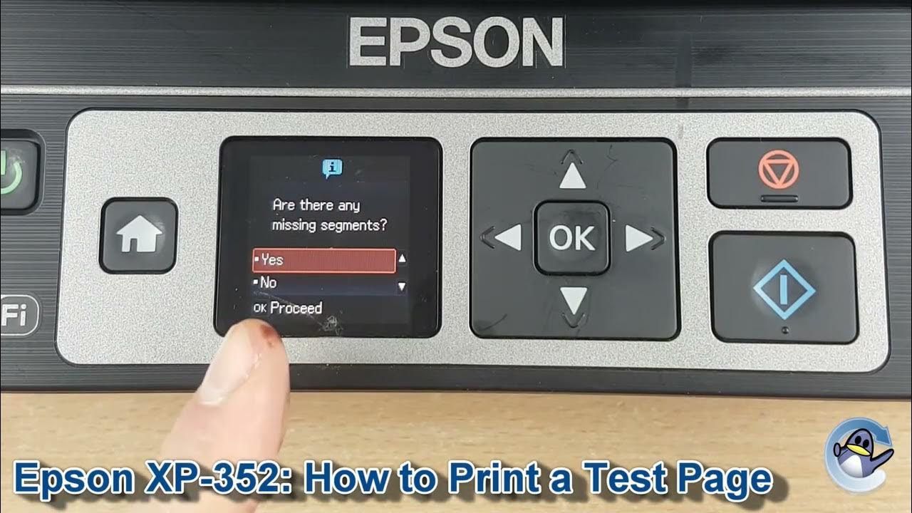 Epson Expression Home Xp 352 Software Download Epson Expression Home XP-352: How to Print a Nozzle Check Test Page