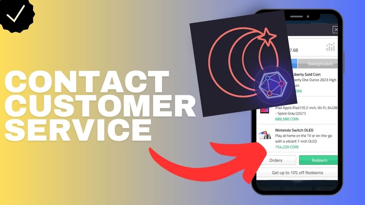 How to contact the customer service in the Coin app?