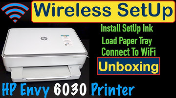 HP Envy 6030 Unboxing, Wireless Setup, Install Setup Ink, Load Paper & Connect To WiFi !!