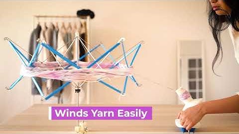 Olikraft Yarn Winder with Umbrella Swift (Short Clip)