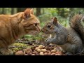 Cat TV for Cats to Watch 🙀 Squirrels Argue 🙀 Chipmunks &amp; Birds at the Feeder