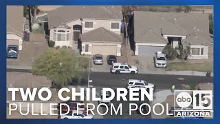 Twin toddler girls dead after falling into backyard pool in southwest Phoenix
