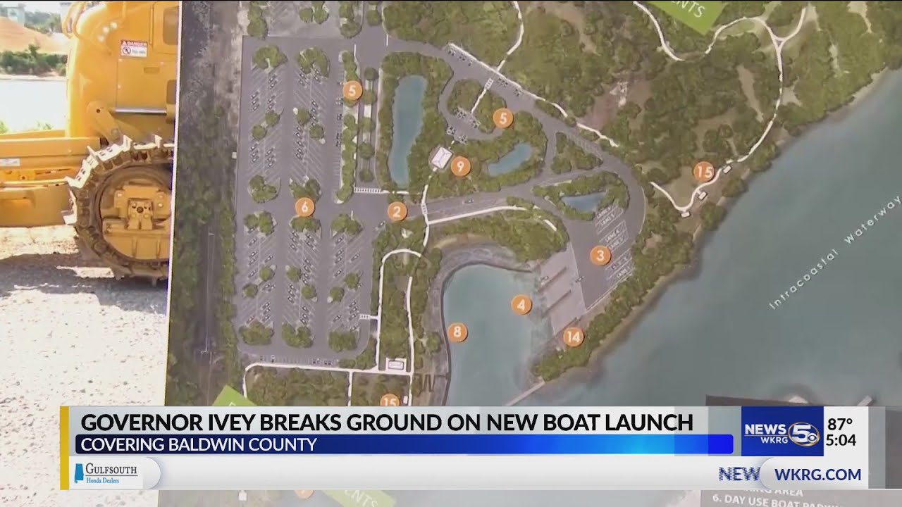 New Orange Beach boat launch on the ICW under construction YouTube