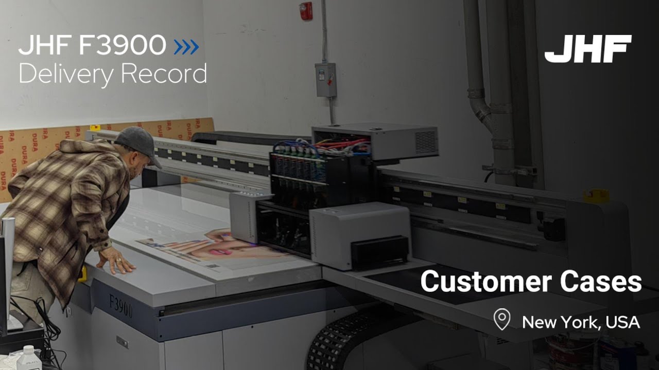American customer | JHF F3900 flatbed printer customer case