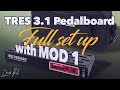 Tres 31 pedalboard build  rockboard plus mod 1 patchbay