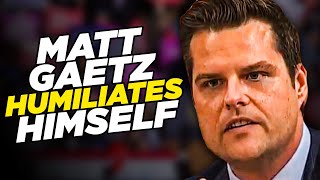 Matt Gaetz Humiliates Himself To Keep Donald Trump Happy