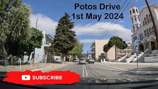 Potos City Drive / Thassos / Greece 1st of May 2024 | Driving Around Potos / South Of Thassos Island