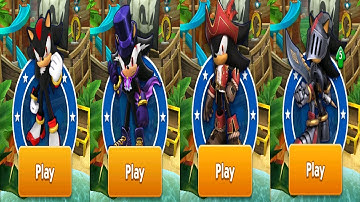 SONIC DASH - SHADOW VS VAMPIRE SHADOW VS CAPTAIN SHADOW VS SIR LANCELOT