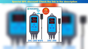 Best INKBIRD IHC-200 & 200 WiFi EU Socket&Plug Digital Humidity Controller for Household Humidifyin