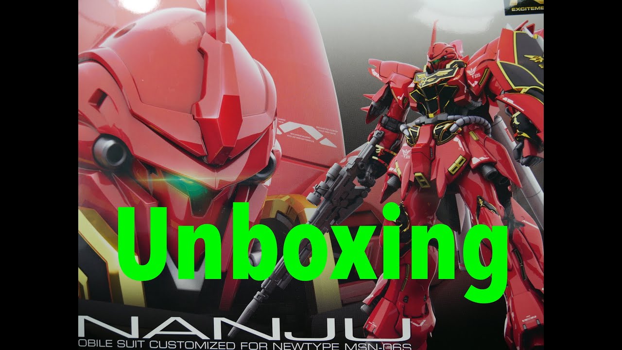 Zeon Rg RG 014 Bandai RG Neo Zeon Mobile Suit 1/144 Sinanju Unboxing - YouTube