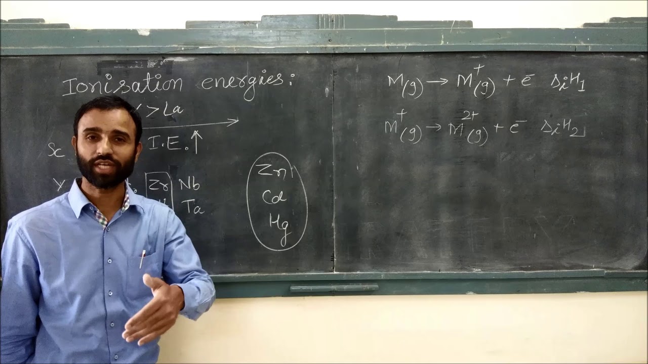 Ionisation enthalpy | d block elements |  Transition series |