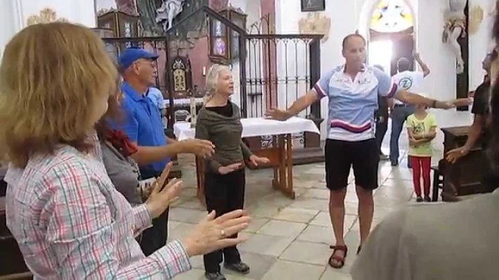 Israel orienteers at Church St John Zelena Hora Cz...