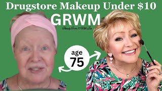 GRWM Drugstore Makeup Under $10 #grwm #maturebeauty #beautyover60 #drugstoremakeup