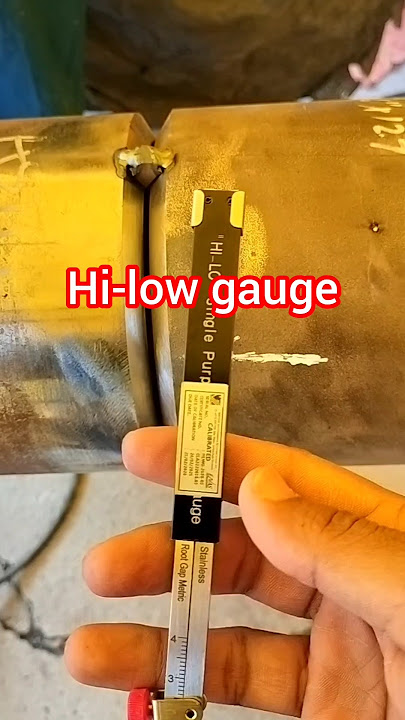 How to use Hi-Low Gauge to check misalignment welding #welding #pipefitting #qaqc #fitup #jaidmeel