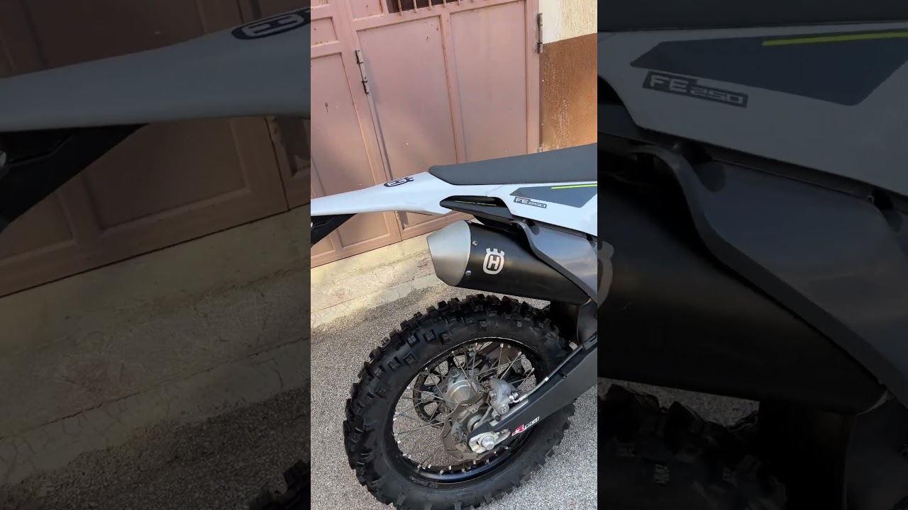 Husqvarna 250 FE, exhaust sound, (NO DB-KILLER)