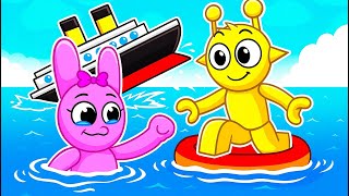 SIMON e PINKI tentam sobreviver a um navio afundando no ROBLOX