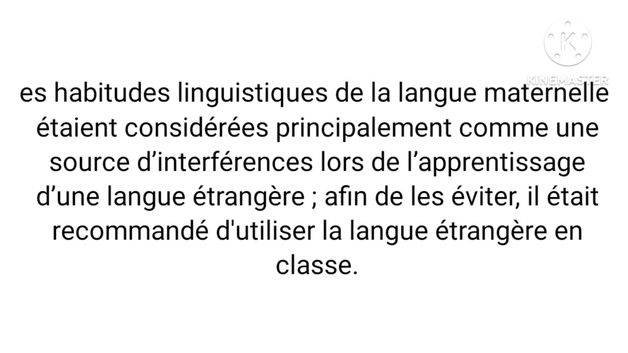 Master 01 DDL : La méthodologie audio orale (MAO)