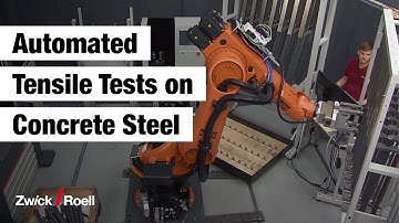 Tensile Tests on Rebars fully automated with the Robotic Testing System roboTest R