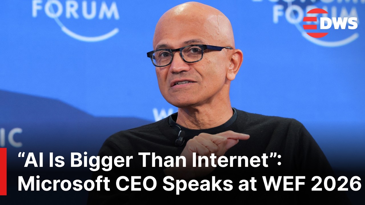 FULL DISCUSSION: Microsoft CEO Nadella Tells WEF AI Will Transform ...