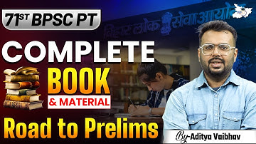 Top Recommended Book for 71st BPSC PT | Complete Guide by Aditya Sir | BPSC StudyIQ