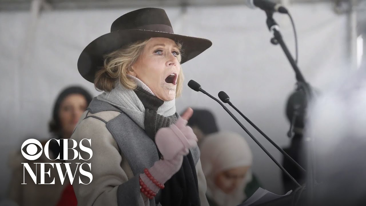 Jane Fonda arrested in Washington, DC at climate change rally