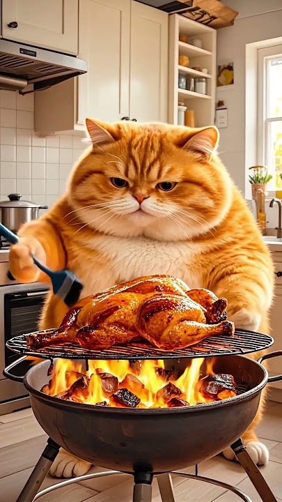 kucing masak sendiri | kucing masak sendiri lucu viral tiktok #shorts