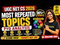 🚀 Stop Studying Everything!-Be Smart | 🔥 80% PYQ Match Strategy🔥 Most Repeated Topics | UGC NET CS