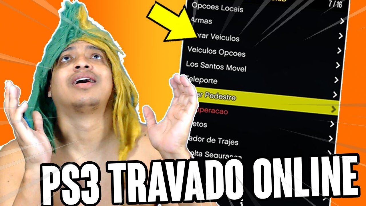 MODMENU PARA PS3 TRAVADO NO GTAV ONLINE ps3 destravado usado