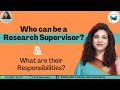 Who can become a psupervisor  eligibility  responsibility of a pguide  cosupervisor