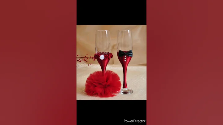 DIY wedding glass decoration ideas #shorts #youtubeshorts #youtube #viral #trendingshorts #ytshorts