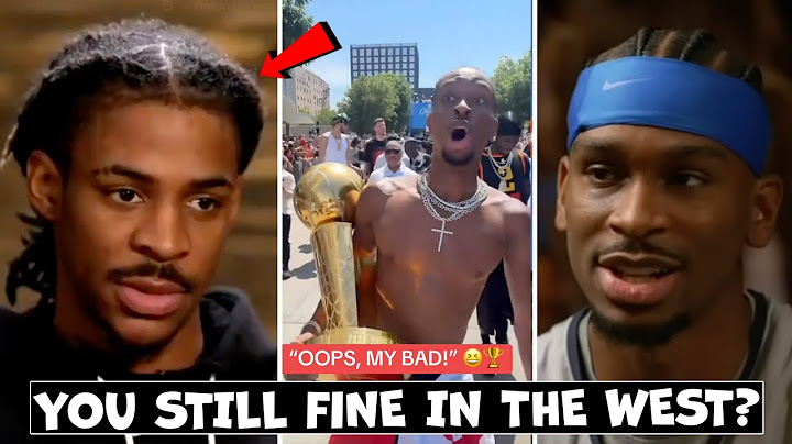 SGA TROLLS Ja Morant "FINE IN THE WEST" After NBA Championship! Also CALLS OUT Media Disrespect!