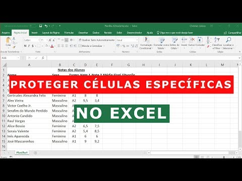 Vídeo: Como eu bloqueio certas colunas no Excel?