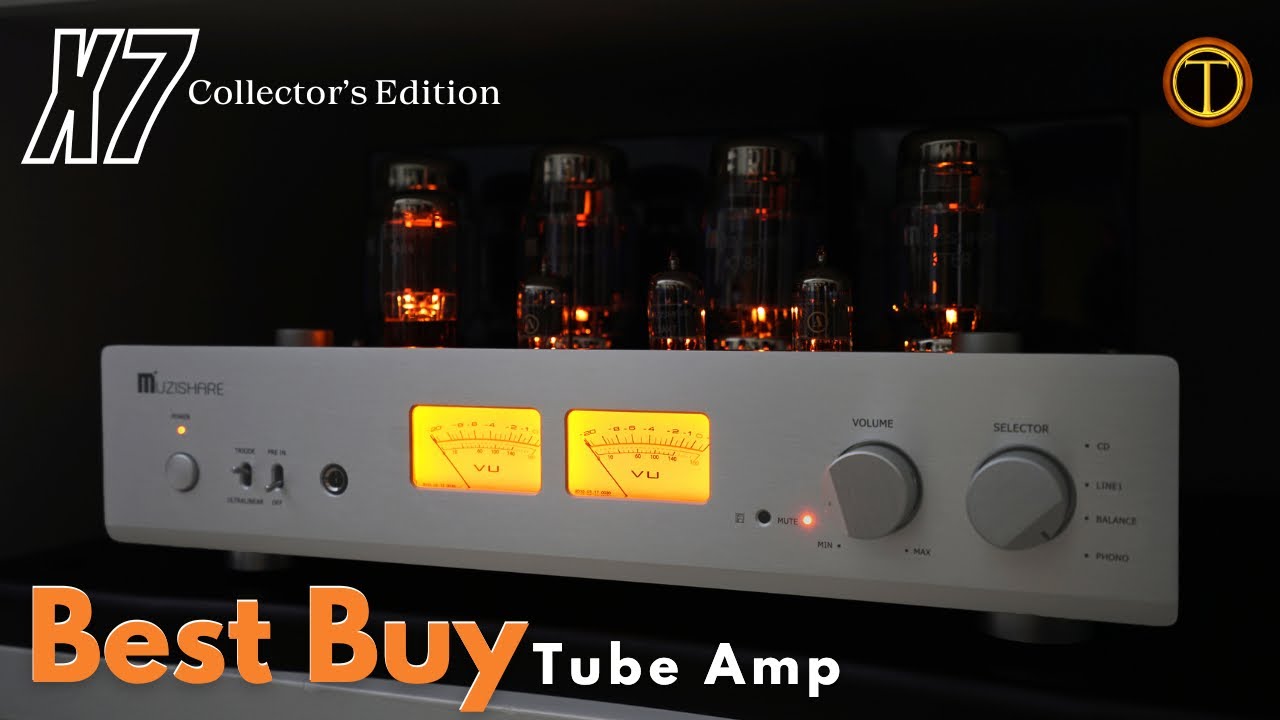 Muzishare X7 Collector's Edition Tube Integrated Amp Review - YouTube