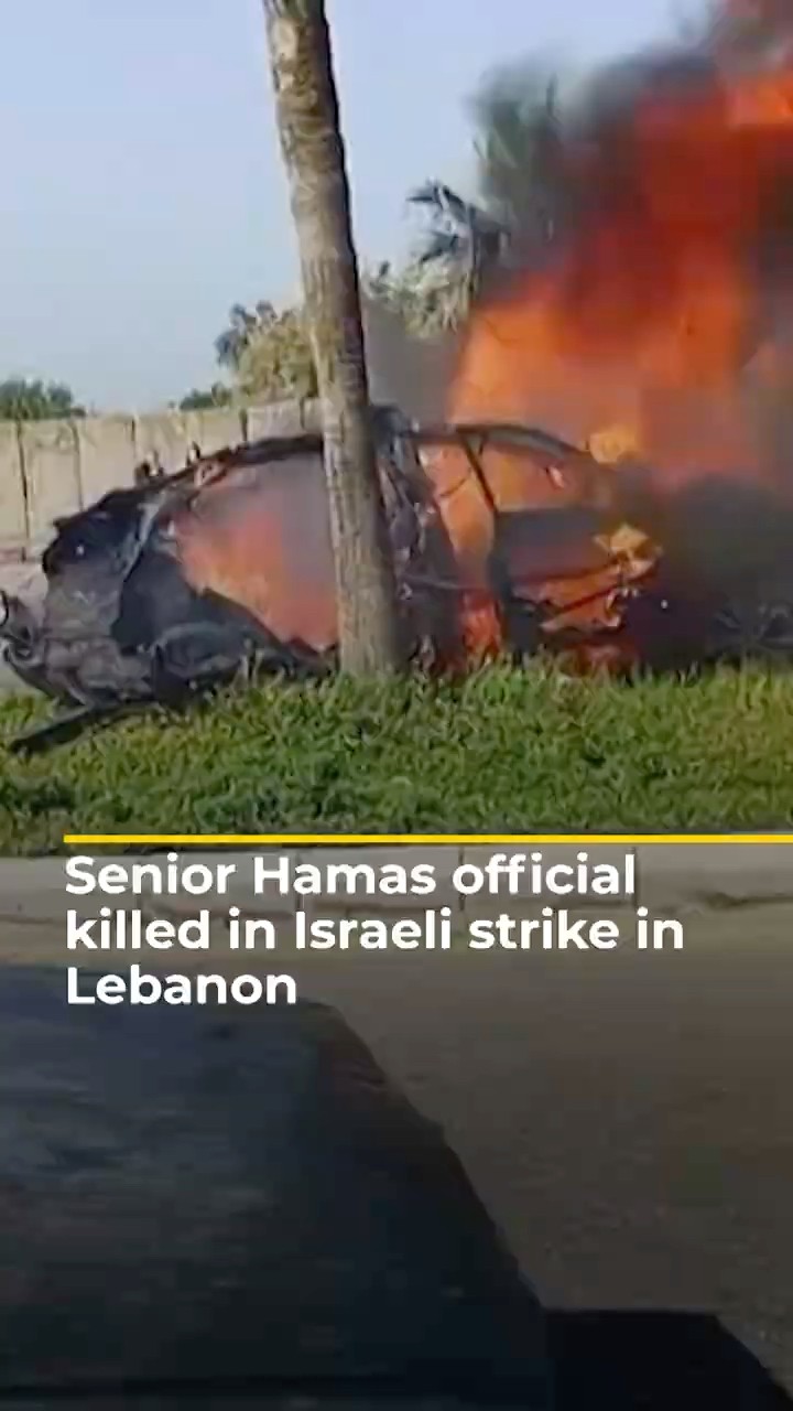 Senior Hamas official killed in Israeli strike in Lebanon's Sidon | AJ #shorts