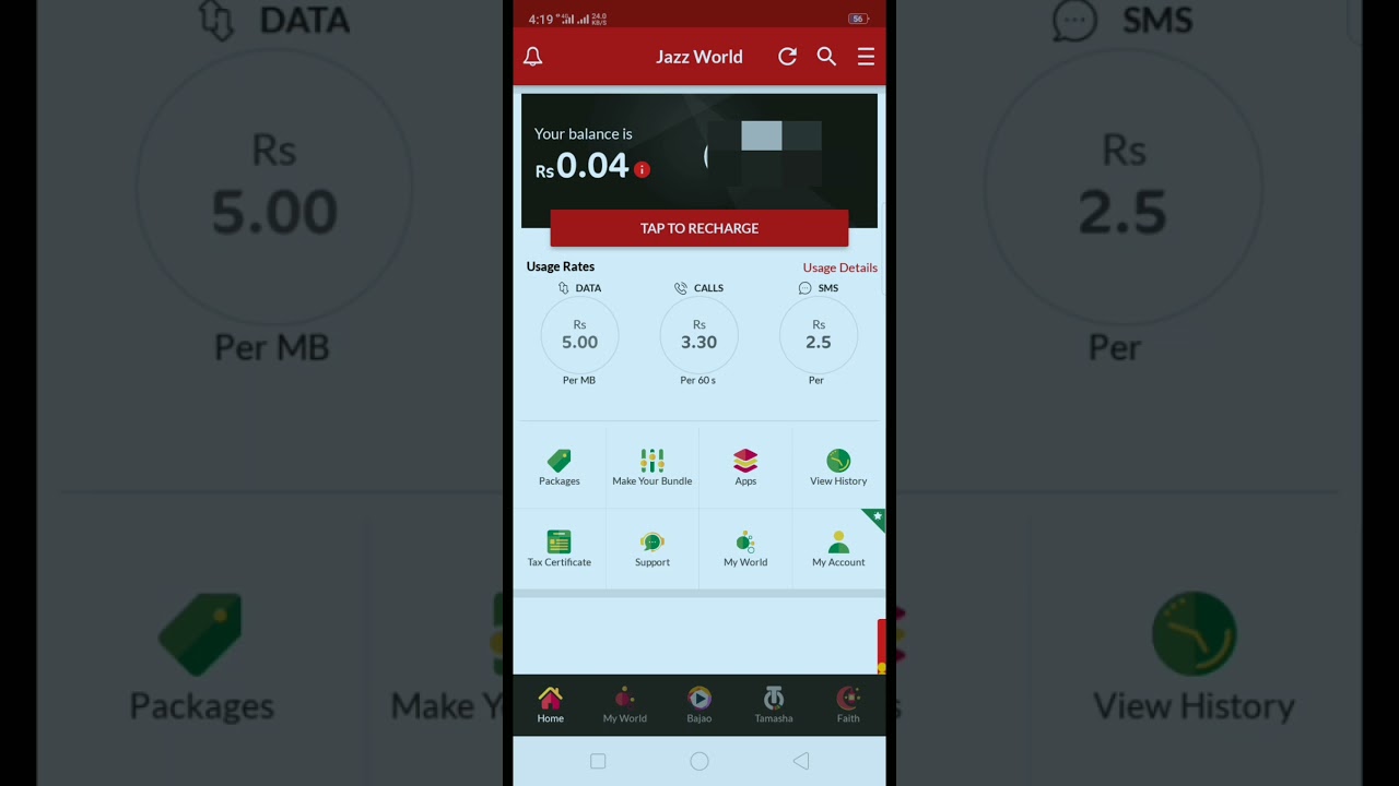 Jazz 500 MB Facebook for 1 day ll RS 5 ll 💯 reall ll 