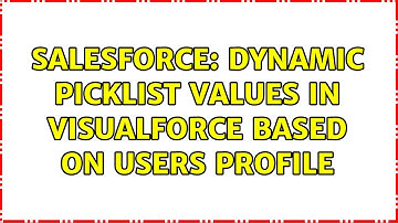Salesforce: Dynamic picklist values in visualforce based on users profile