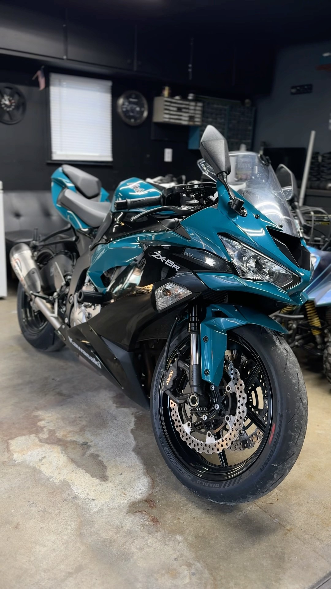 zx6r cold Start & Revs😍 #kawasaki #zx6r #kawasakininja