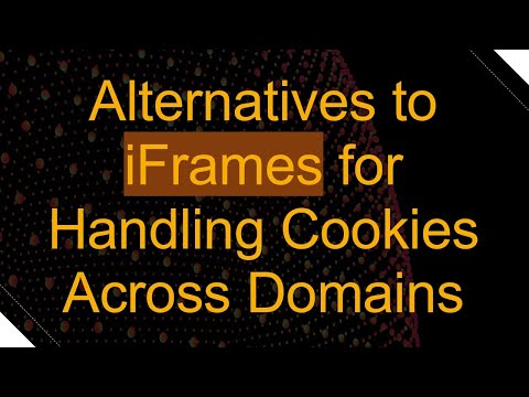 Alternatives to iFrames for Handling Cookies Across Domains