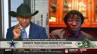 FIRST TAKE | Michael Irvin: "Micah Parsons is the biggest LOSER in Cowboys Trade!" - Stephen A Smith