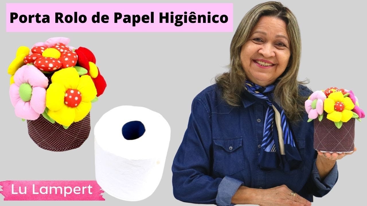 PORTA ROLO DE PAPEL HIGIÊNICO  MOLDES GRÁTIS COMO FAZER PASSO A PASSO - Lu Lampert