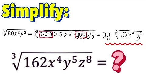 The Easiest Way to Simplify Cube Root Expressions with Variables | Simplifying Radical (Part 1)