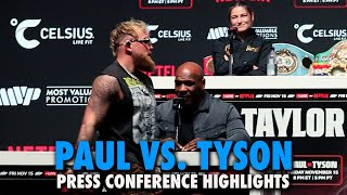 Jake Paul Takes Bets With Undercard That He Beats Mike Tyson | Press Conference Highlights