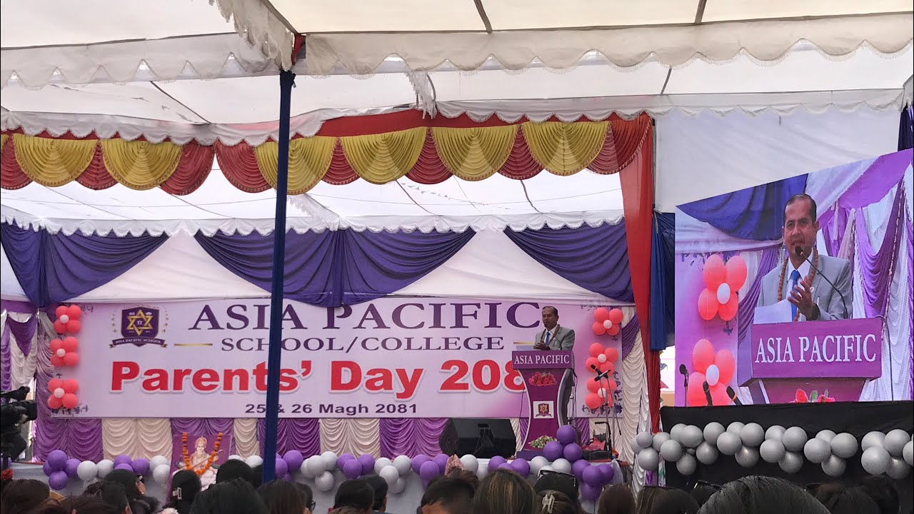 ASIA PACIFIC SCHOOL, Parents Day-2081