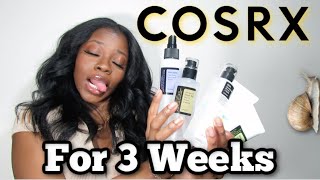 Black Girl Tries Korean Skincare | COSRX Skincare Review on Dark Skin