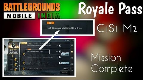 Finish 30 enemies with the Kar98k In Arena Mode | Royale pass mission | BGMI | COC TECHNICAL |