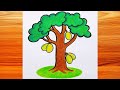 How to draw a jackfruit tree  art of kala