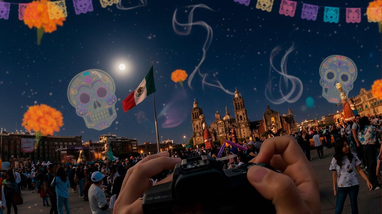 POV WALKING TOUR:  Visiting Mexico City during Día de Muertos 💀🇲🇽 | Street Photography Walk