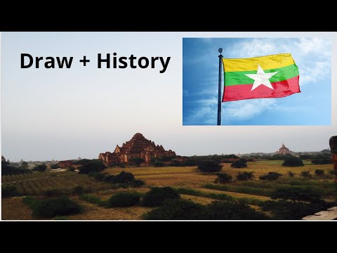 How to Draw the flag of Myanmar + History about the flag I Intelligent Giant