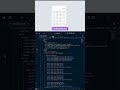 Build a Calculator using HTML CSS JS #javascript #shorts #programming #animation #coding #developer